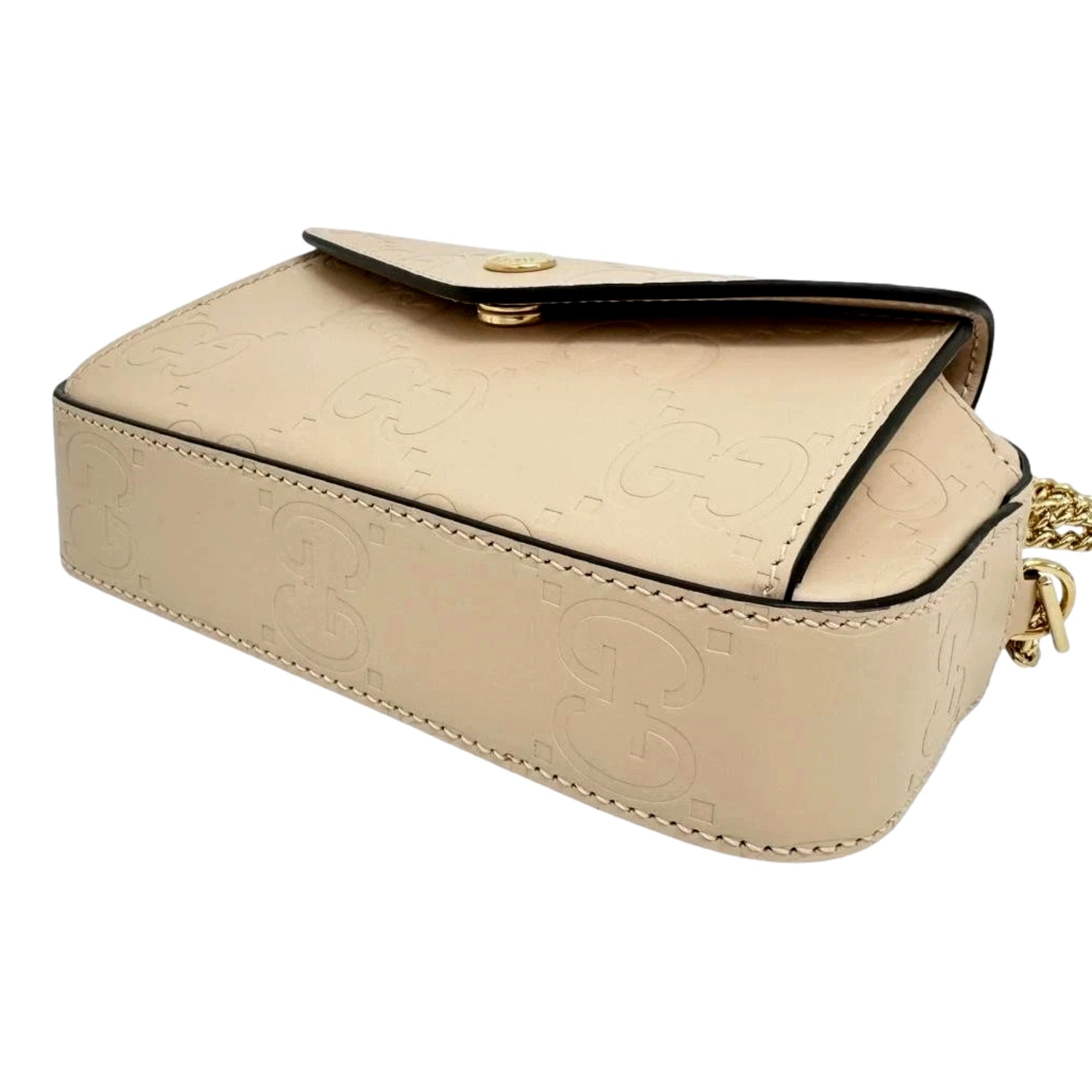 Gucci Gilbert Calfskin Mini Envelope Beige Crossbody Bag Crossbody -   Shop Bags LLC