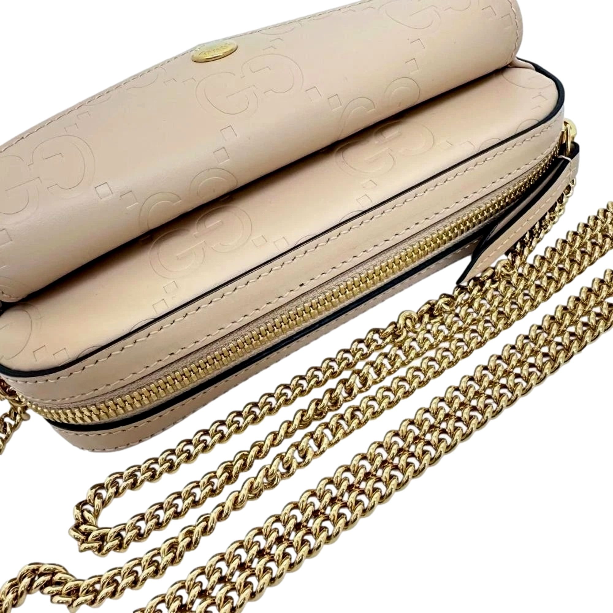 Gucci Gilbert Calfskin Mini Envelope Beige Crossbody Bag Crossbody -   Shop Bags LLC