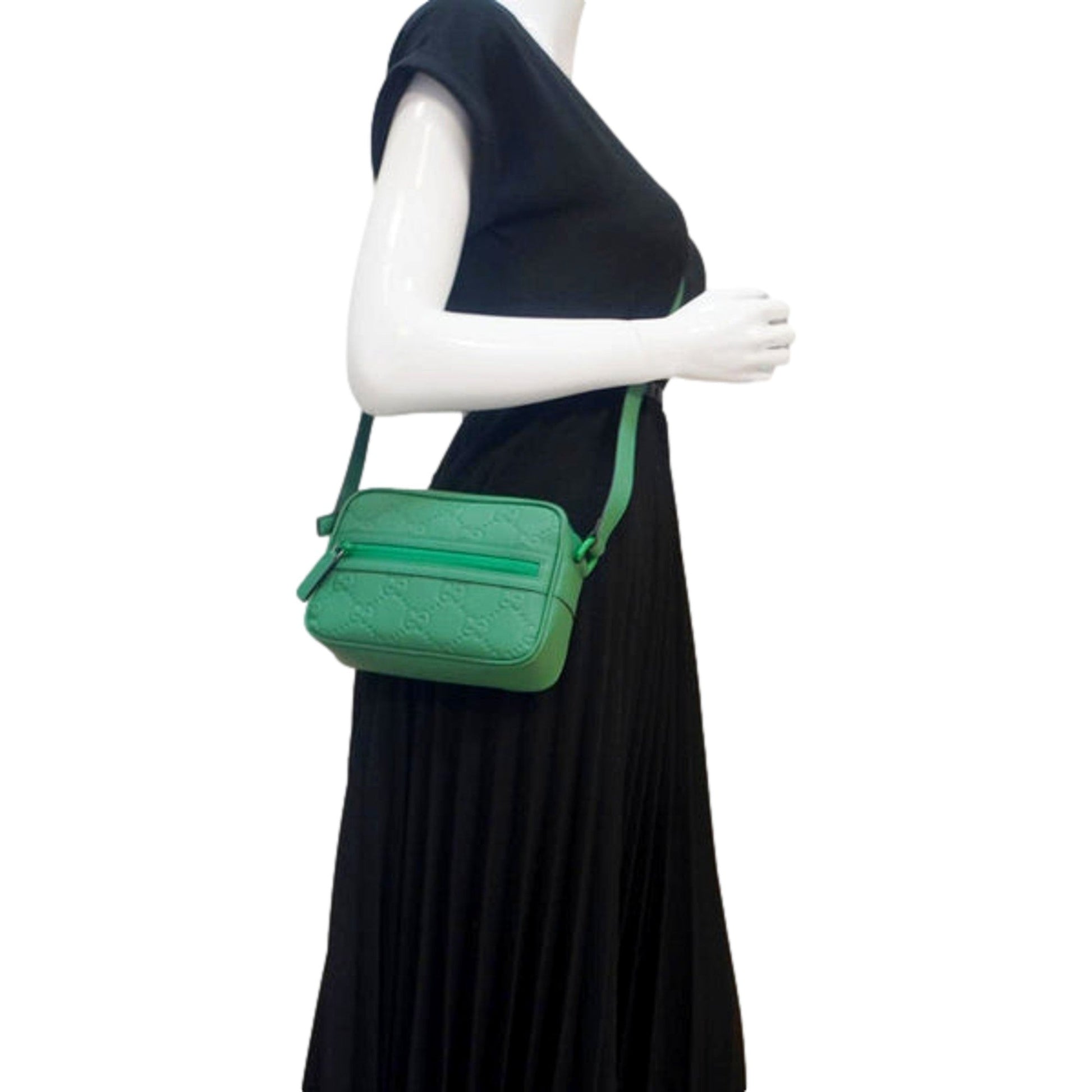 Gucci Green Rubber Camera Crossbody Bag - Luxury Style Accessory -   Shop Bags LLC 