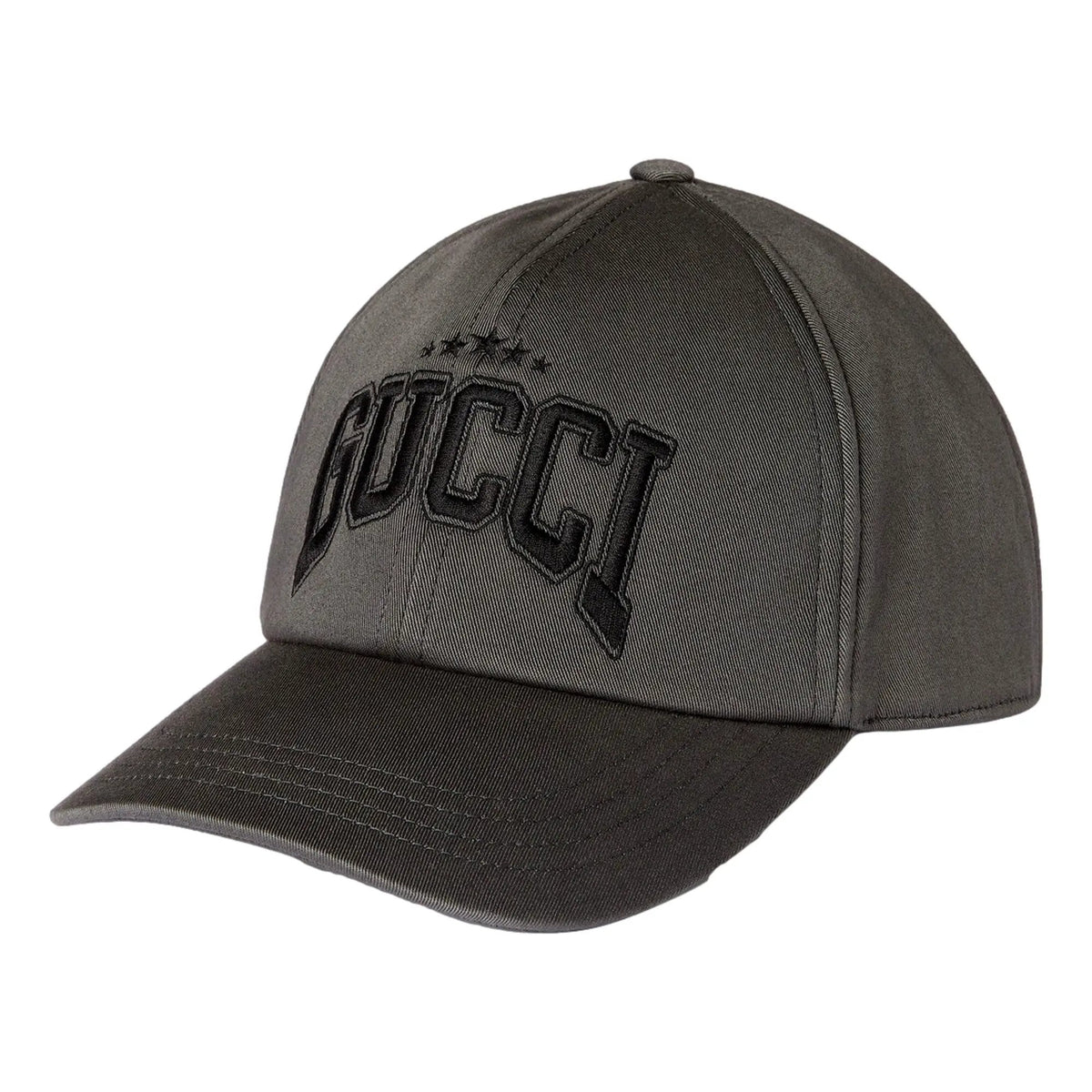 Gucci Cotton Embroidered Baseball Hat in Grey Size Medium - Shop