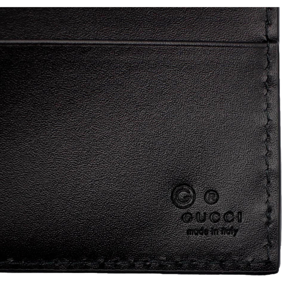 Gucci Guccissima Black Embossed Leather Bifold Wallet Wallets  Shop -   Shop Bags LLC
