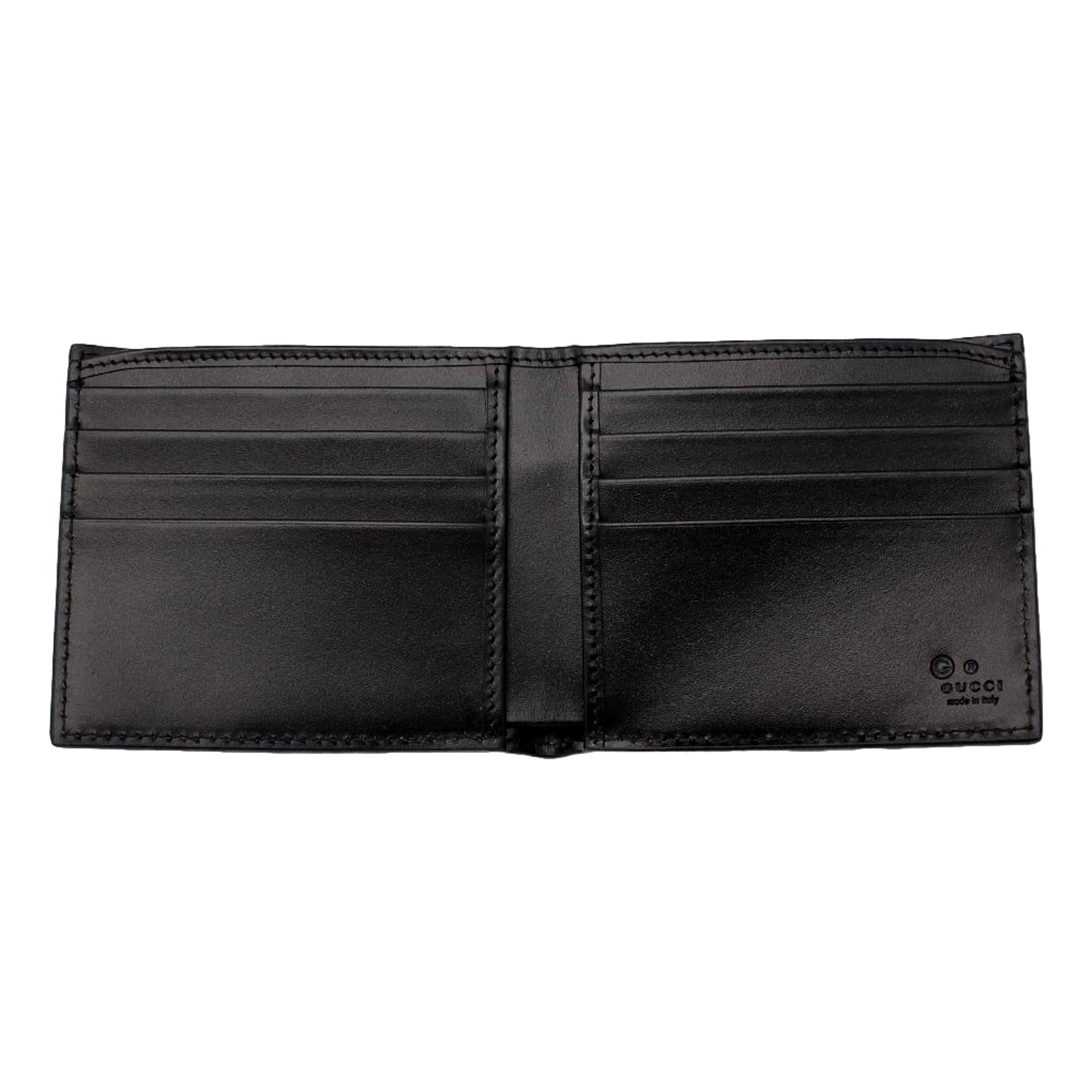 Gucci Guccissima Black Embossed Leather Bifold Wallet Wallets  Shop -   Shop Bags LLC
