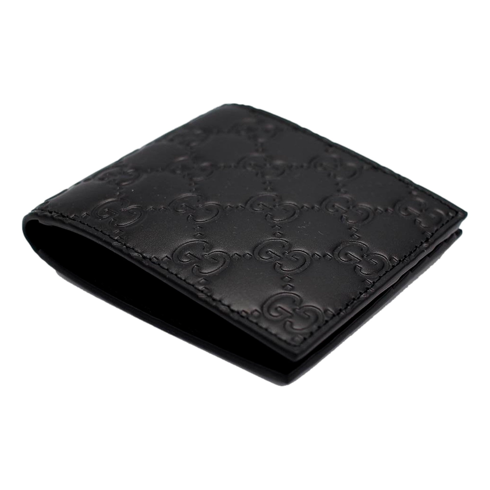 Gucci Guccissima Black Embossed Leather Bifold Wallet Wallets  Shop -   Shop Bags LLC