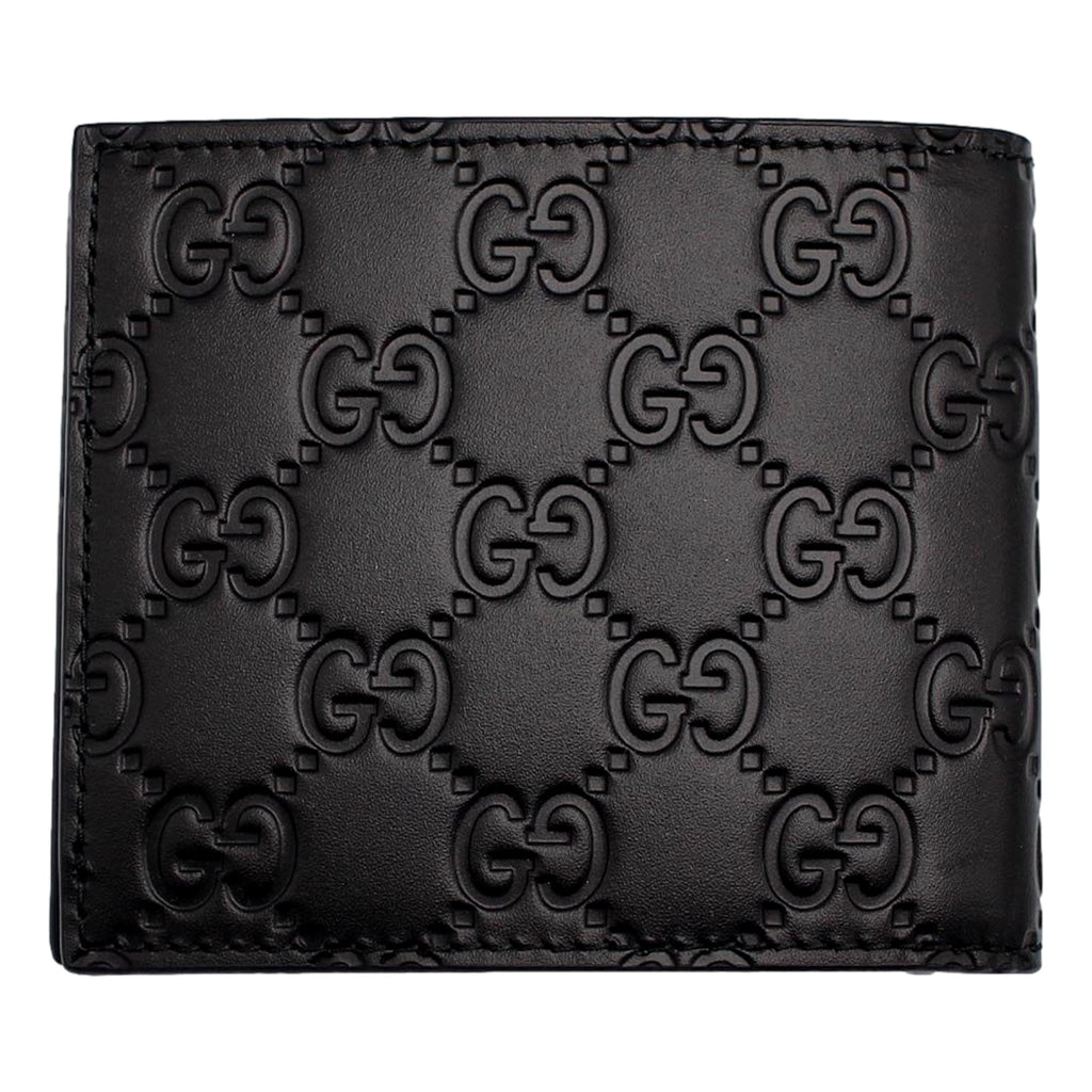 Gucci Guccissima Black Embossed Leather Bifold Wallet Wallets  Shop -   Shop Bags LLC