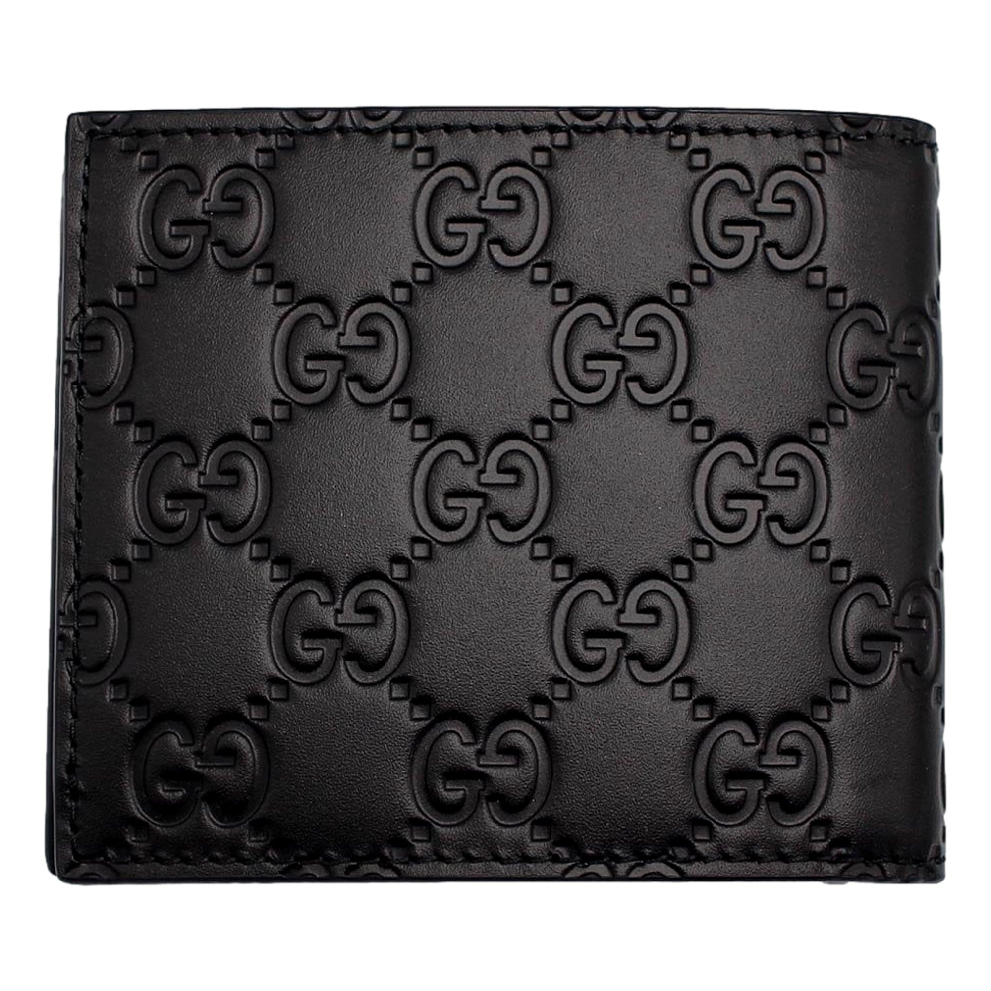 Gucci Guccissima Black Embossed Leather Bifold Wallet Wallets  Shop -   Shop Bags LLC
