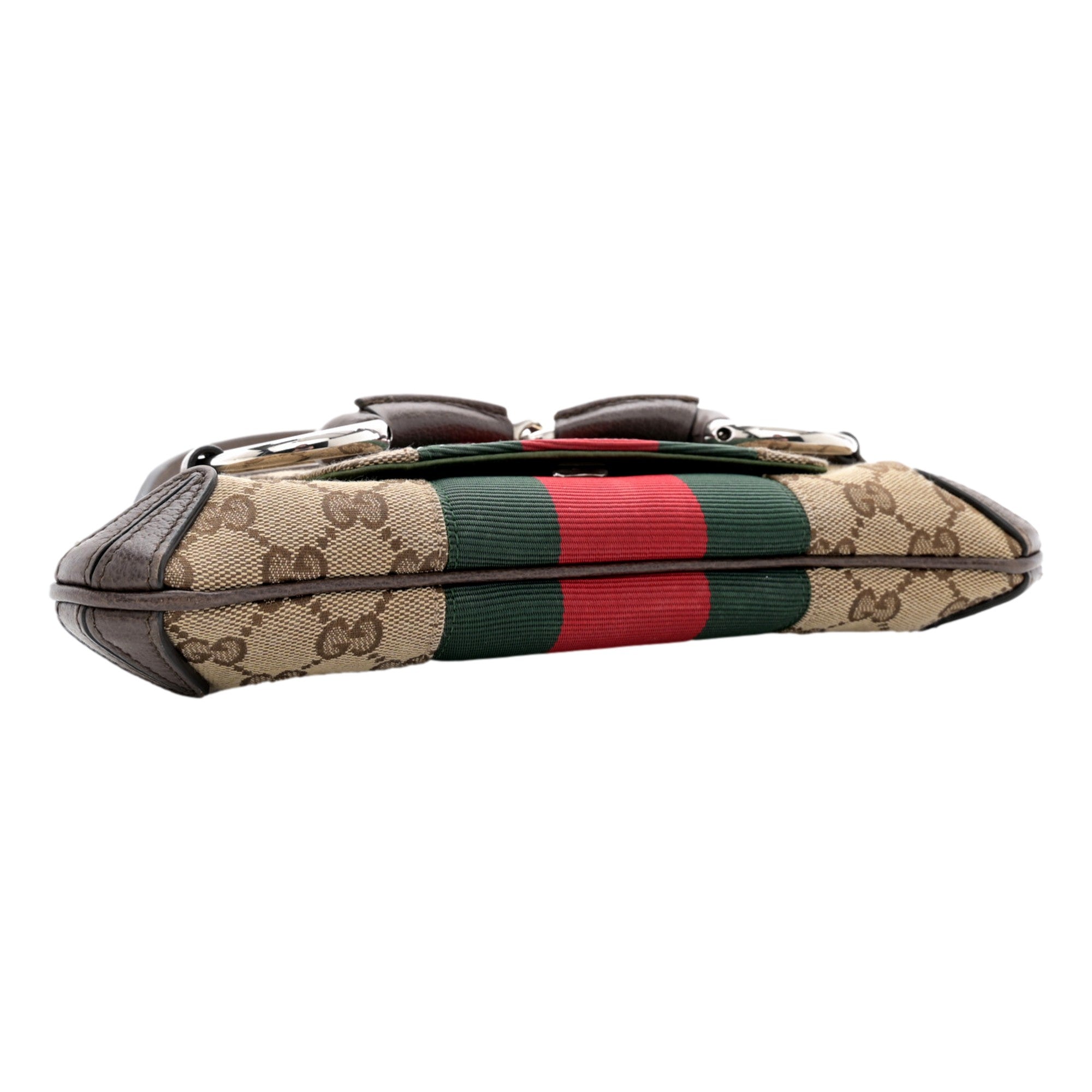 Gucci Horsebit Supreme Canvas Web Stripe Small Chain Shoulder Bag -   Shop Bags LLC