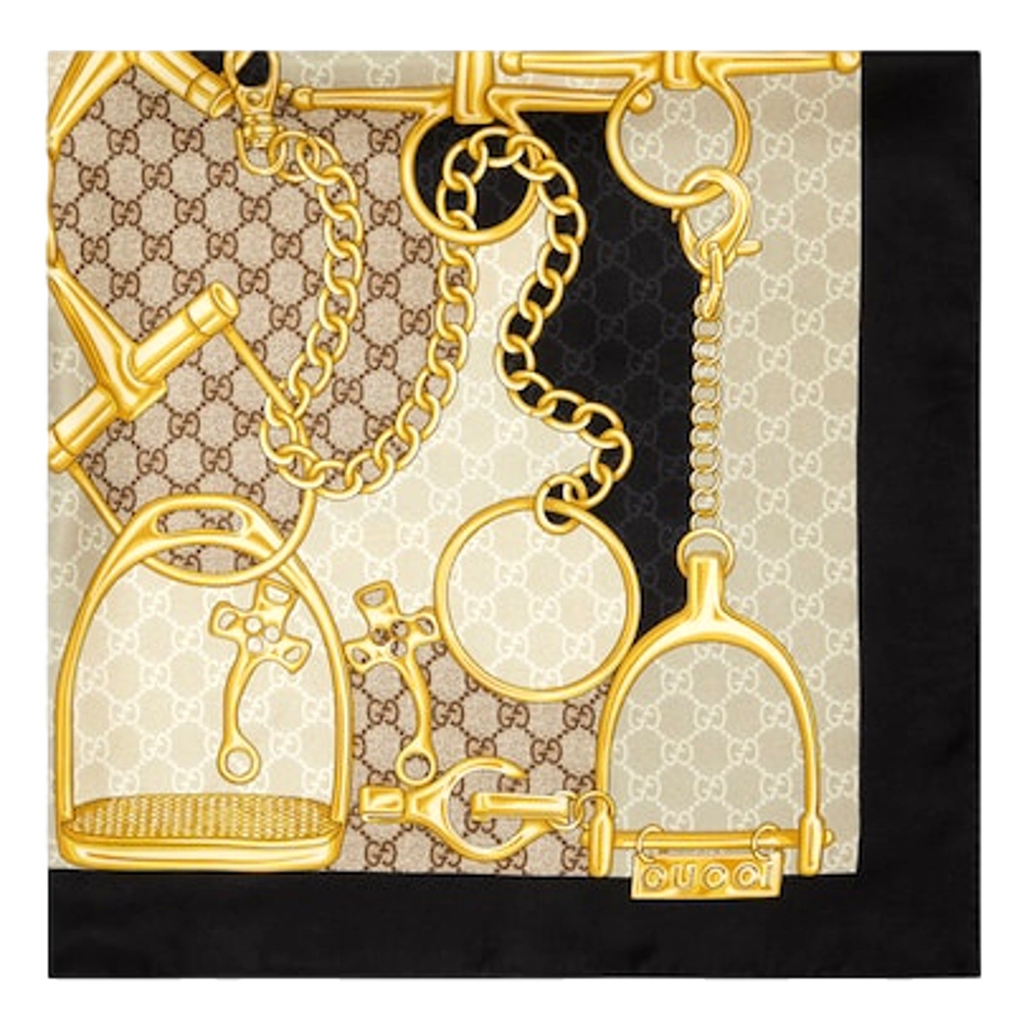 Gucci House Heritage Motif Scarf: Luxe Silk, Iconic Style -   Shop Bags LLC