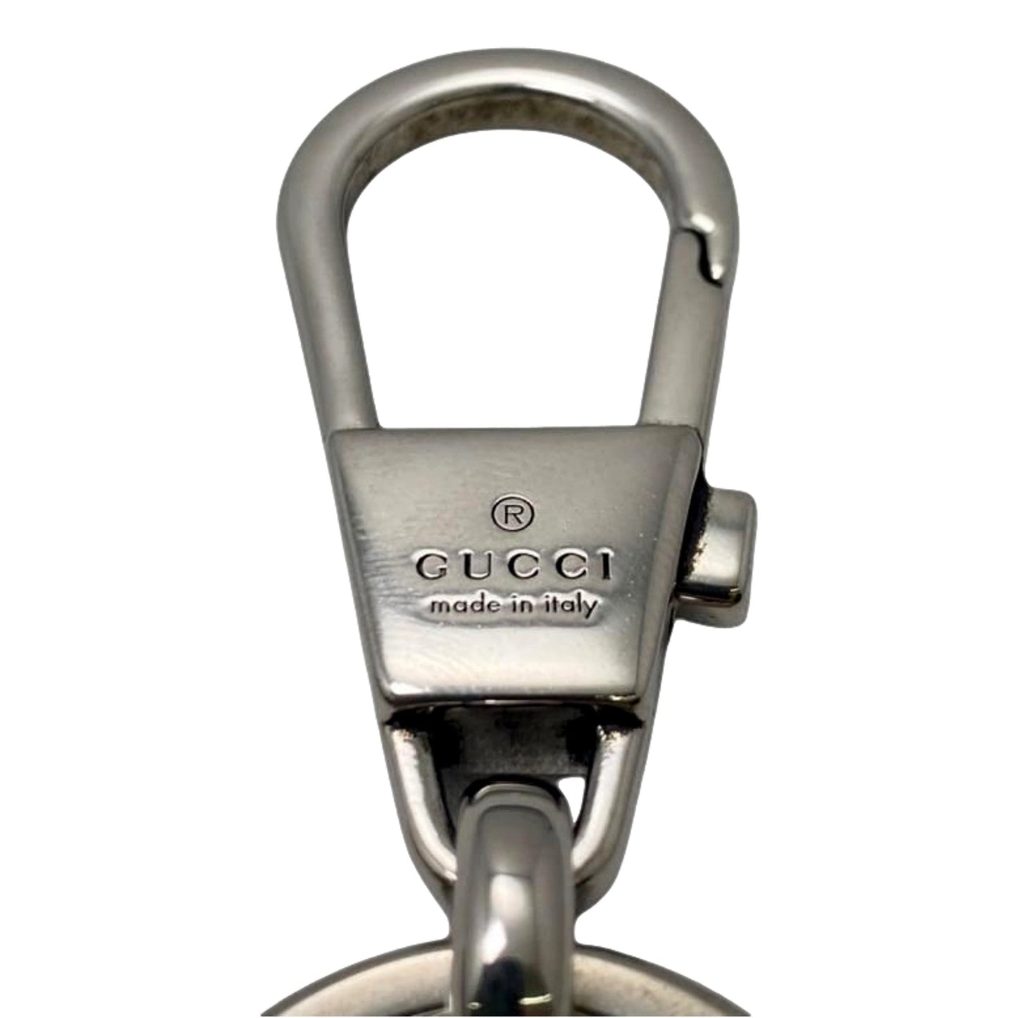 Gucci Interlocking G Metal Key Ring Charm Silver Tone -   Shop Bags LLC 