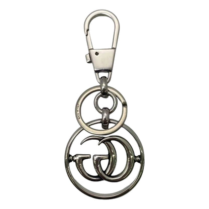 Gucci Interlocking G Metal Key Ring Charm Silver Tone -   Shop Bags LLC 