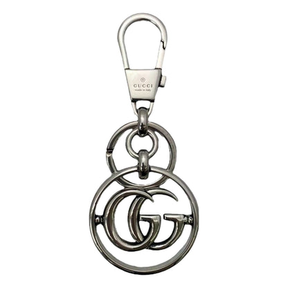 Gucci Interlocking G Metal Key Ring Charm Silver Tone -   Shop Bags LLC 