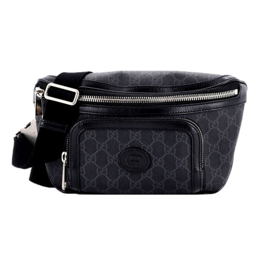 Gucci Interlocking G Patch Belt Bag GG - Luxury Coated Canvas Waist -   Shop Bags LLC 