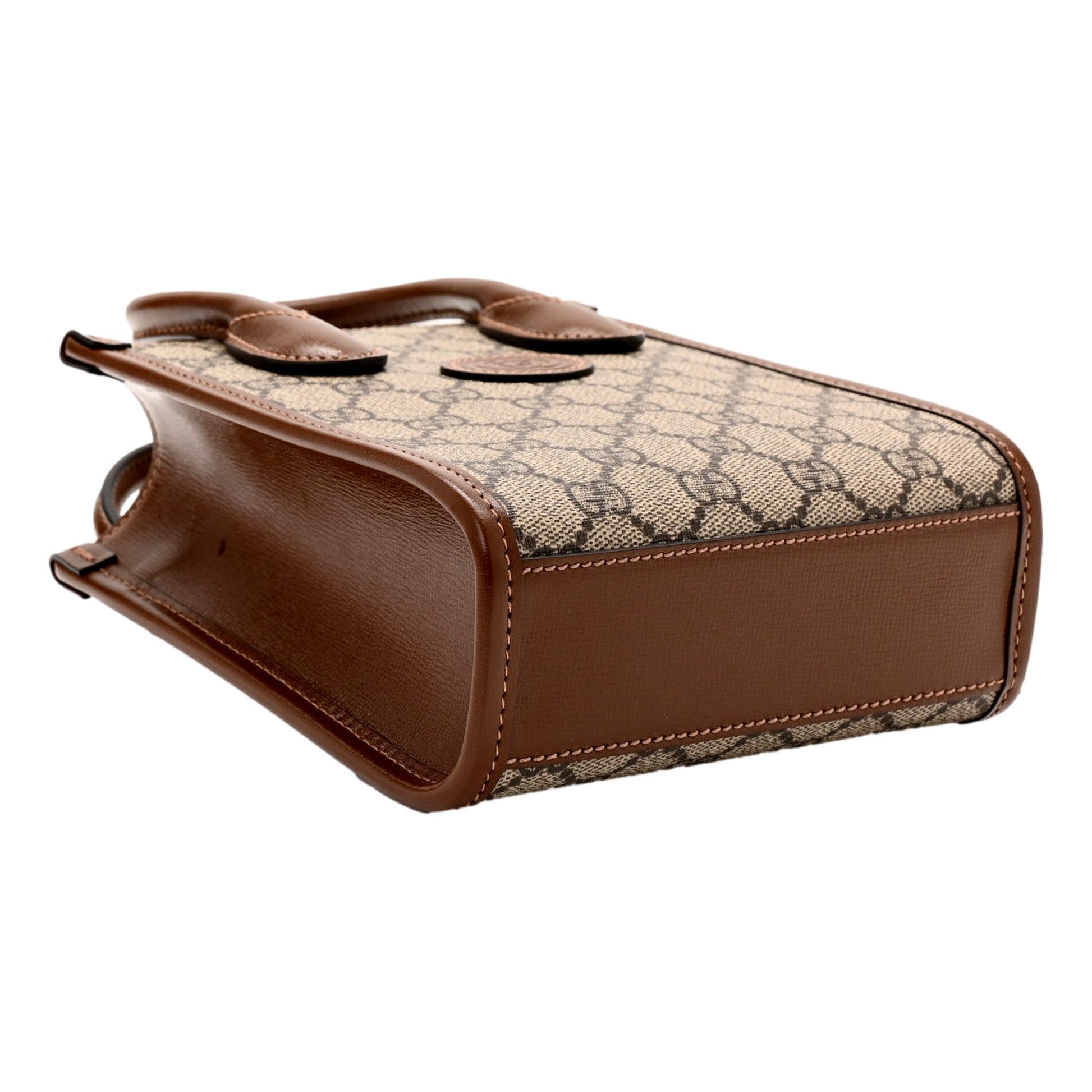 Gucci Interlocking G Shopper Tote - Mini Luxury Bag in Brown Leather -   Shop Bags LLC 