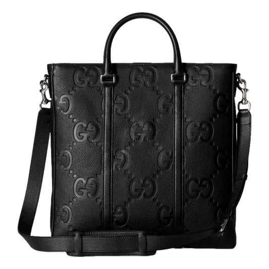 Gucci Jumbo GG Embossed Black Tote Bag: Timeless Italian Luxury -   Shop Bags LLC 