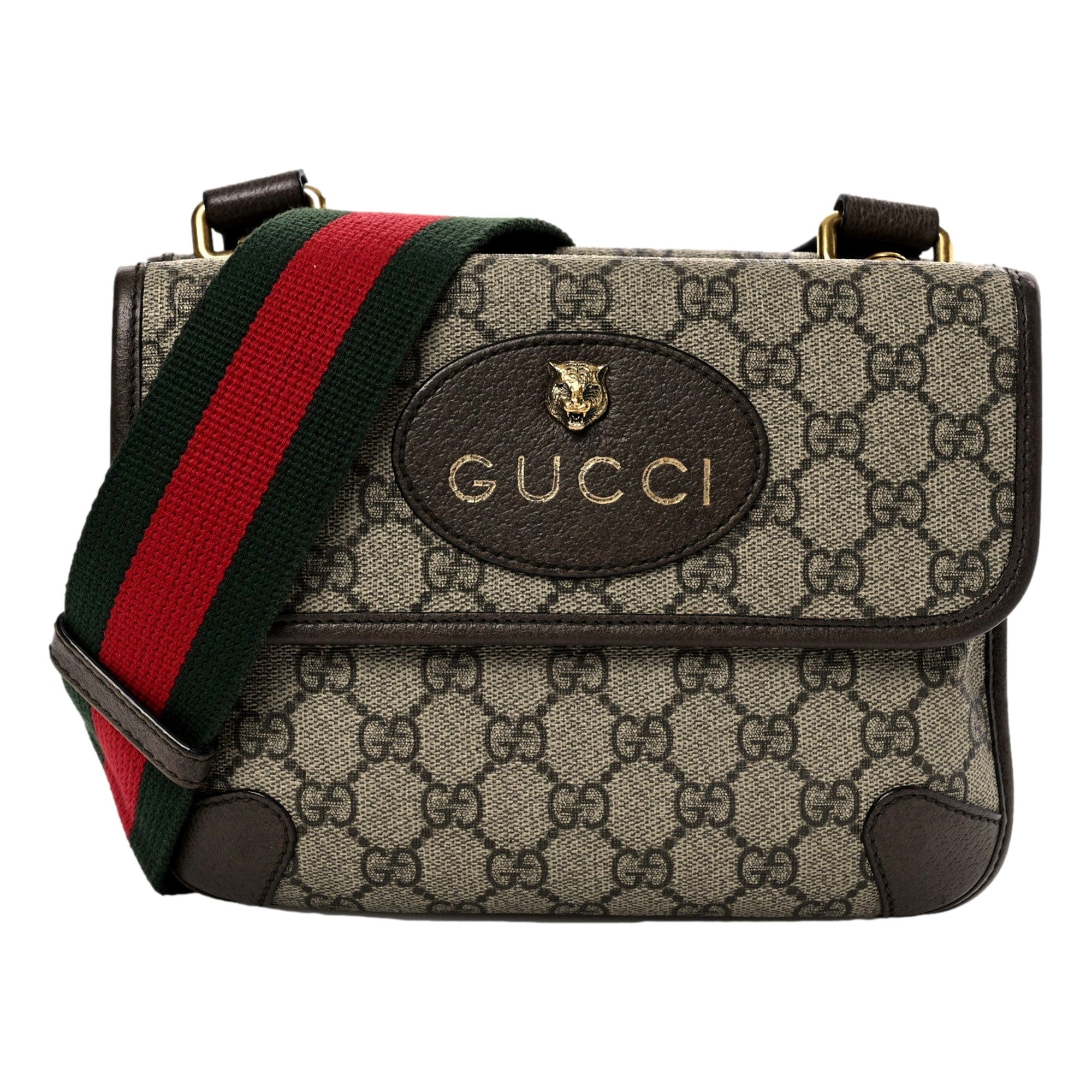 Gucci Leather Double Flap Messenger Bag - Timeless Elegance Redefined -   Shop Bags LLC