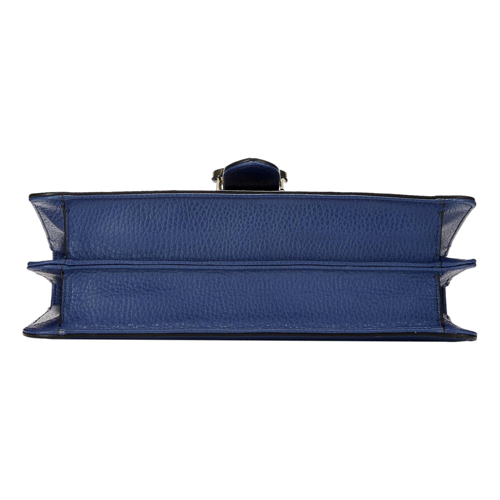 Gucci Leather Medium Chain Shoulder Bag - Elegant & Timeless Blue -   Shop Bags 