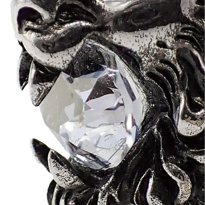 Gucci Lion Head Silver Ring with Crystal - Bold Style, Luxe -   Shop Bags LLC