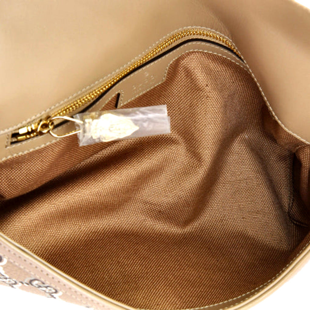 Gucci Luce Optical Printed GG Leather Beige Shoulder Bag Handbags -   Shop Bags LLC