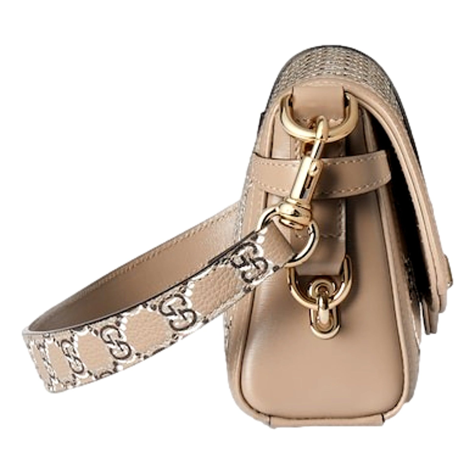 Gucci Luce Optical Printed GG Leather Beige Shoulder Bag Handbags -   Shop Bags LLC