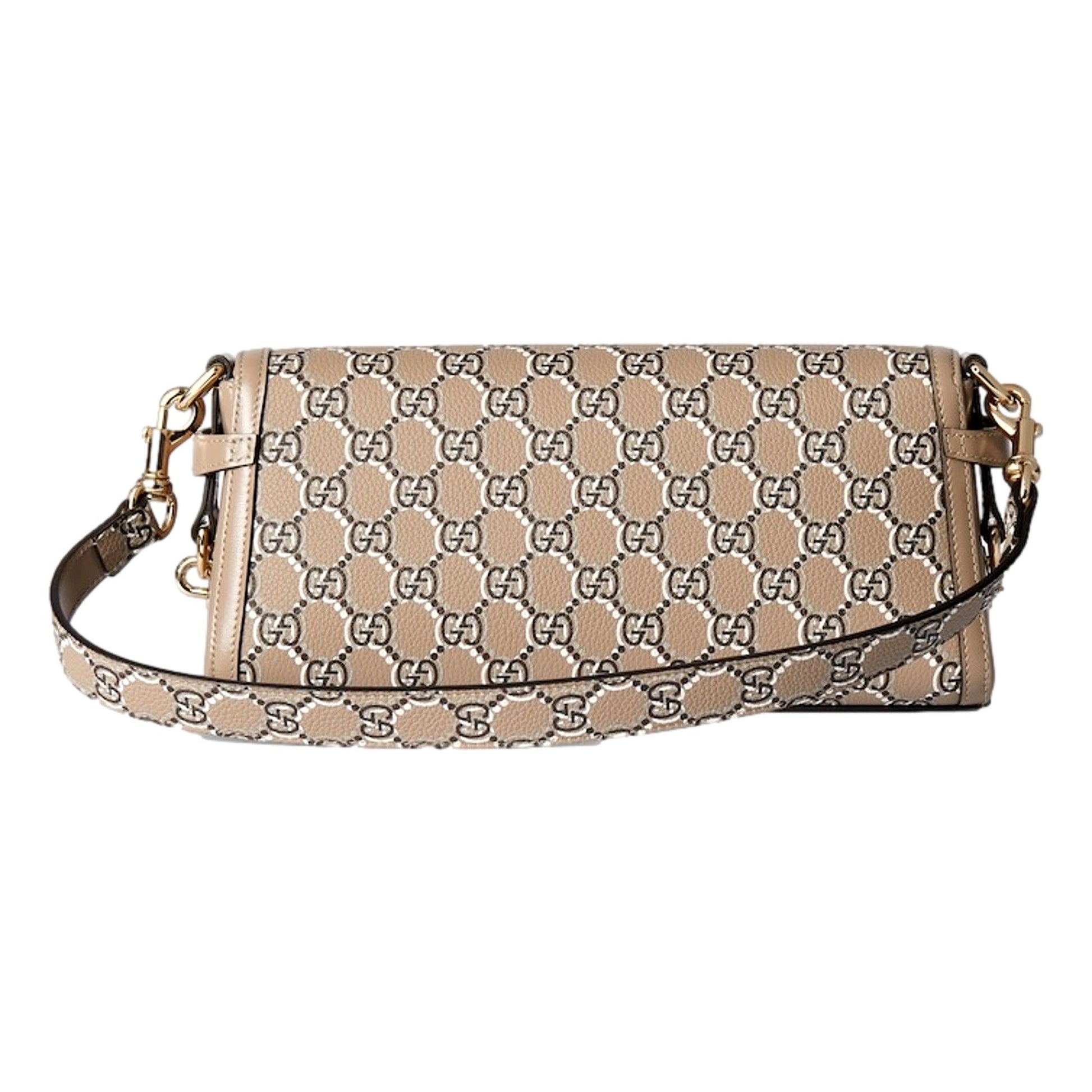 Gucci Luce Optical Printed GG Leather Beige Shoulder Bag Handbags -   Shop Bags LLC