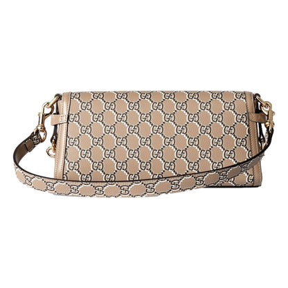 Gucci Luce Optical Printed GG Leather Beige Shoulder Bag Handbags -   Shop Bags LLC