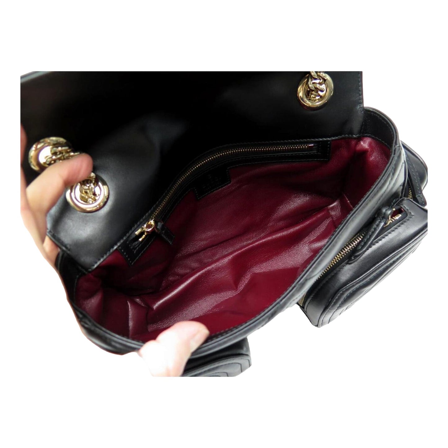 Gucci Marmont GG Black Multi Compartment Black Shoulder Bag Handbags -   Shop Bags LLC