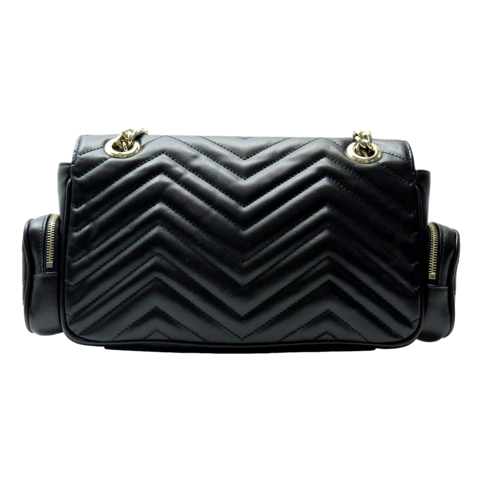 Gucci Marmont GG Black Multi Compartment Black Shoulder Bag Handbags -   Shop Bags LLC
