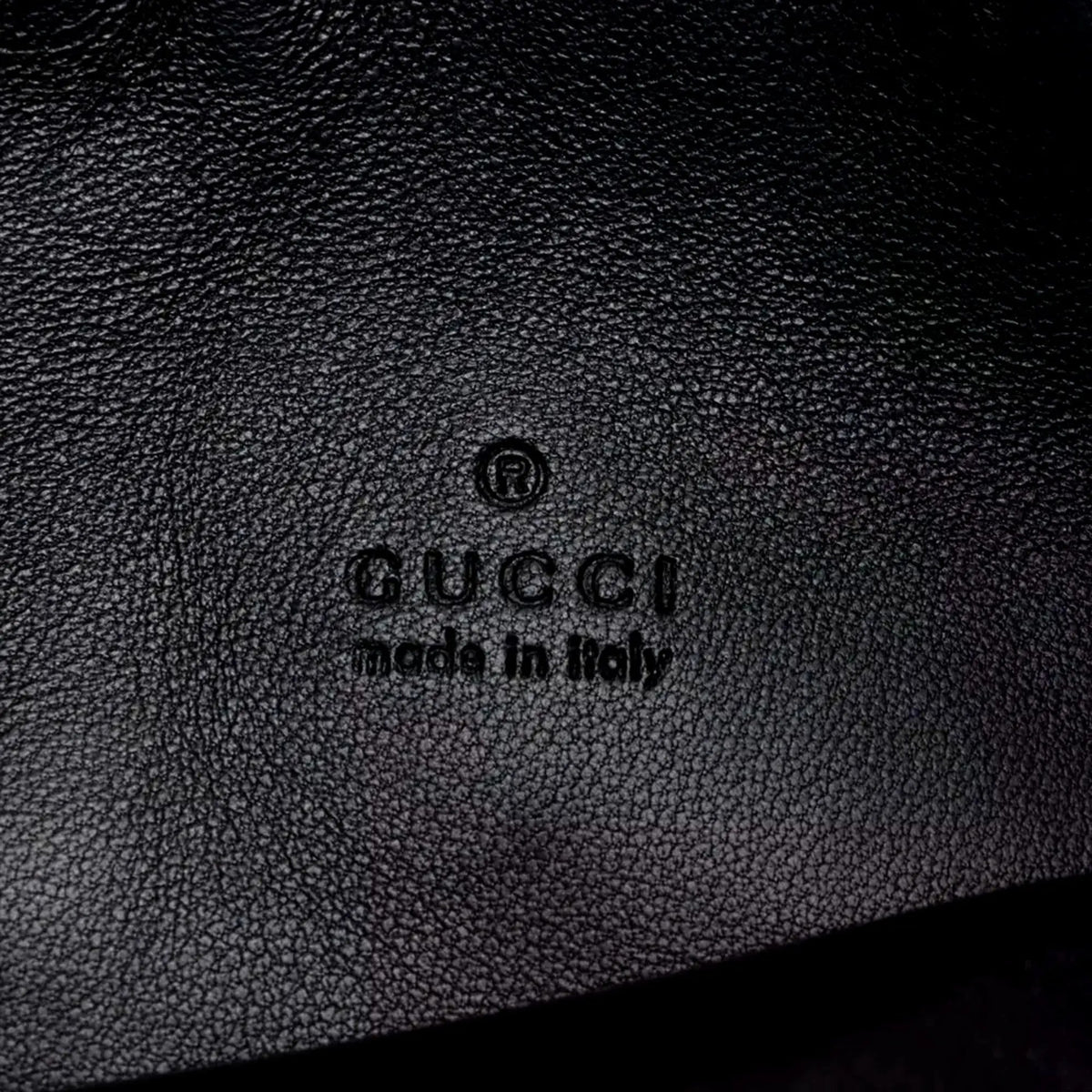 Gucci Men Black Suede B Bag with Gold Hardware - Shop Now