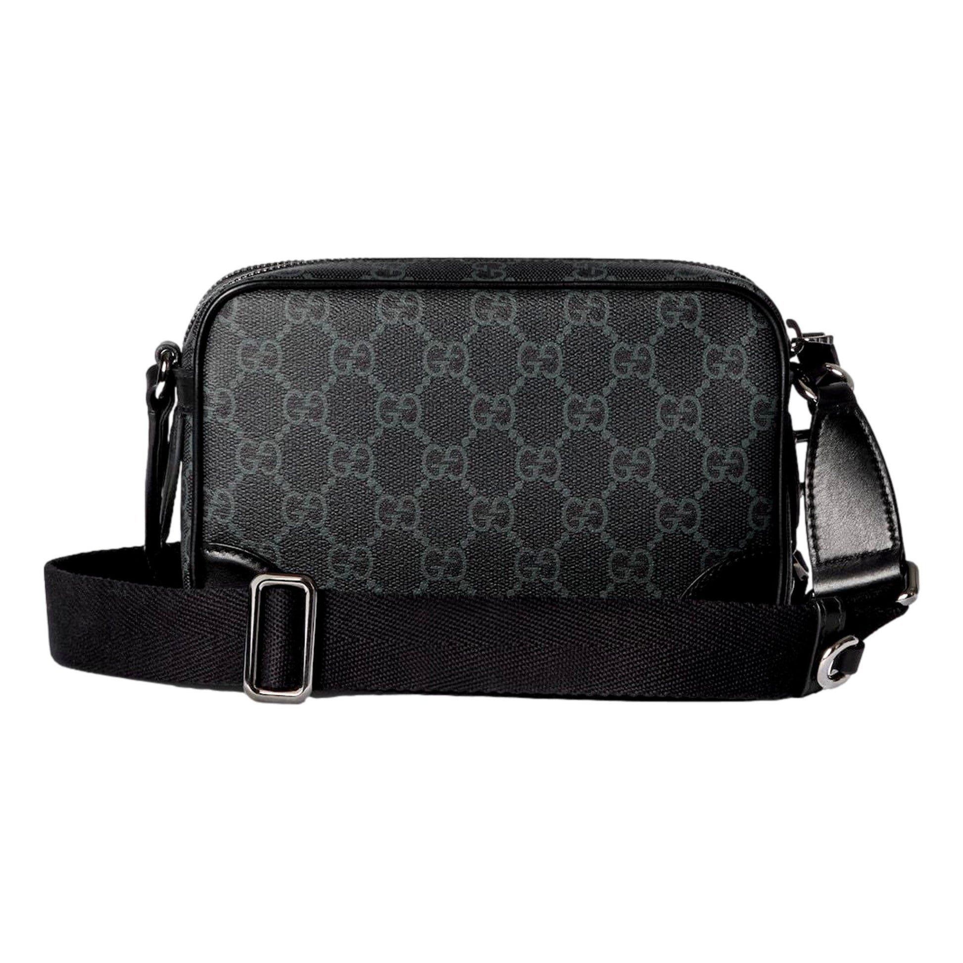 Gucci Men GG Dual-Compartment Crossbody Bag - Timeless Elegance -   Shop Bags LLC 