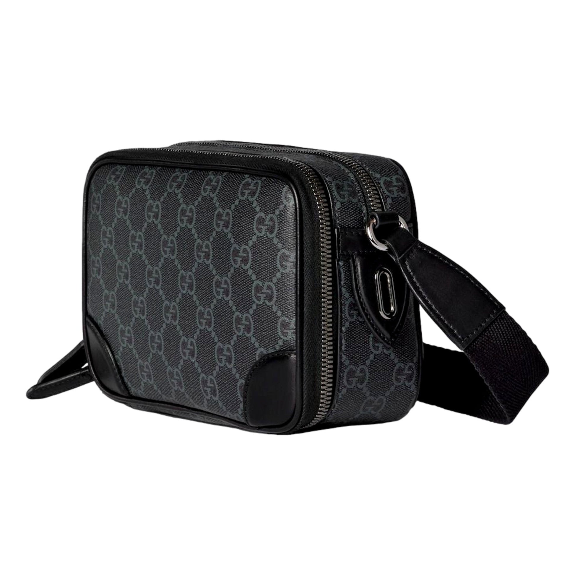 Gucci Men GG Dual-Compartment Crossbody Bag - Timeless Elegance -   Shop Bags LLC 