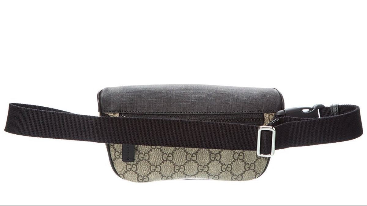 Gucci Men GG Supreme Canvas Belt Bag - Timeless Elegance