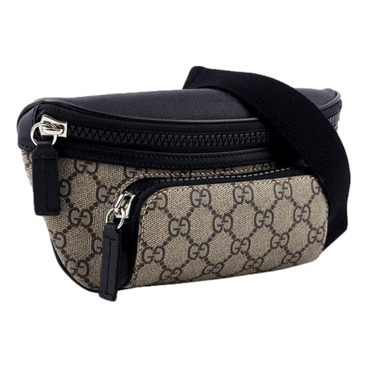 Gucci Men GG Supreme Canvas Belt Bag - Timeless Elegance