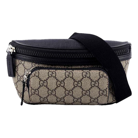 Gucci Men GG Supreme Canvas Belt Bag - Timeless Elegance