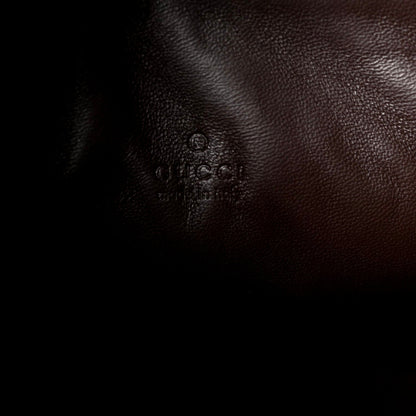 Gucci Men Suede Monogram Shoulder Bag - Brown Elegance -   Shop Bags LLC 