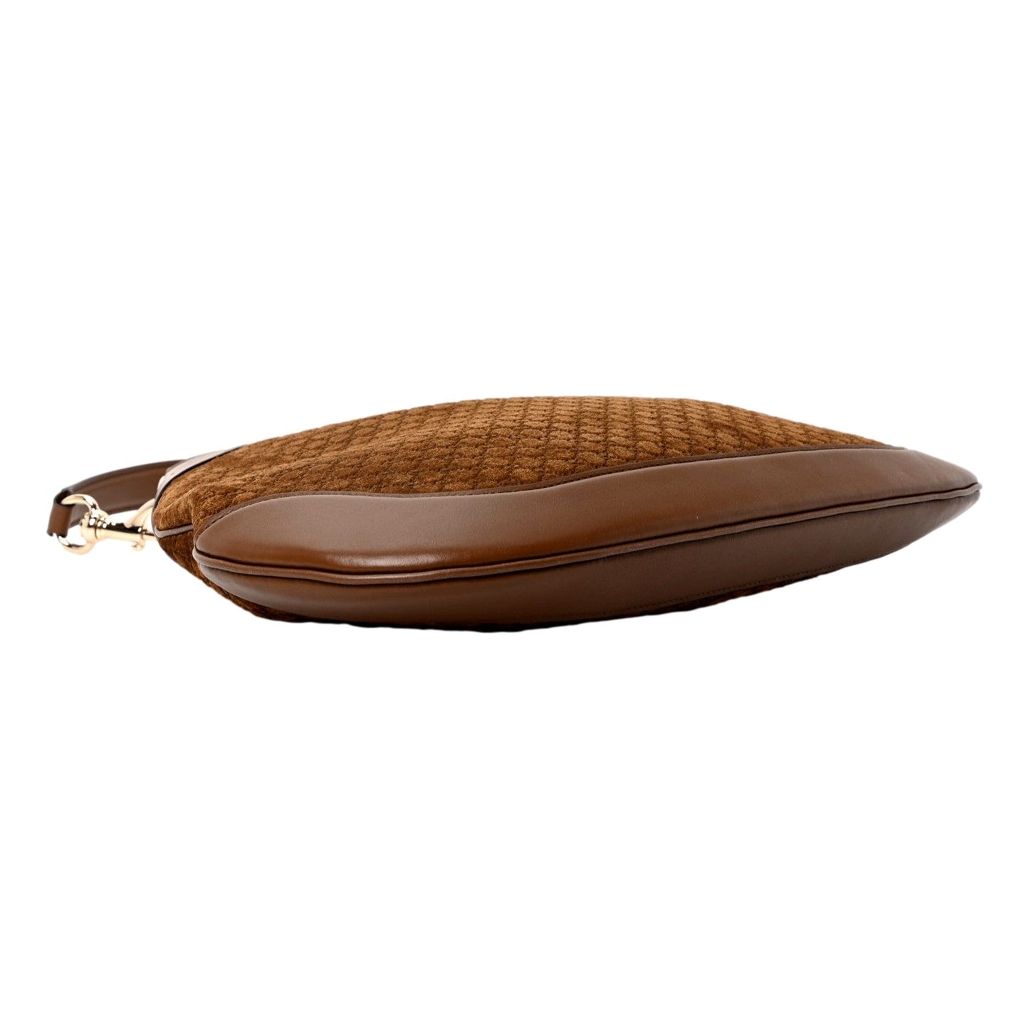 Gucci Men Suede Monogram Shoulder Bag - Brown Elegance -   Shop Bags LLC 
