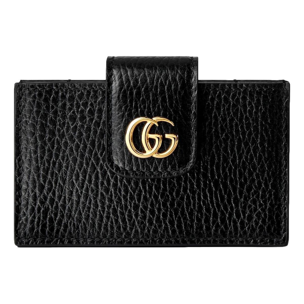 Gucci Men's GG Marmont Leather Card Wallet - Antique Gold Detailing