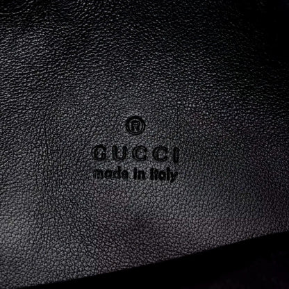 Gucci Micro GG B Medium Shoulder Bag Black Suede and Leather -   Shop Bags LLC 