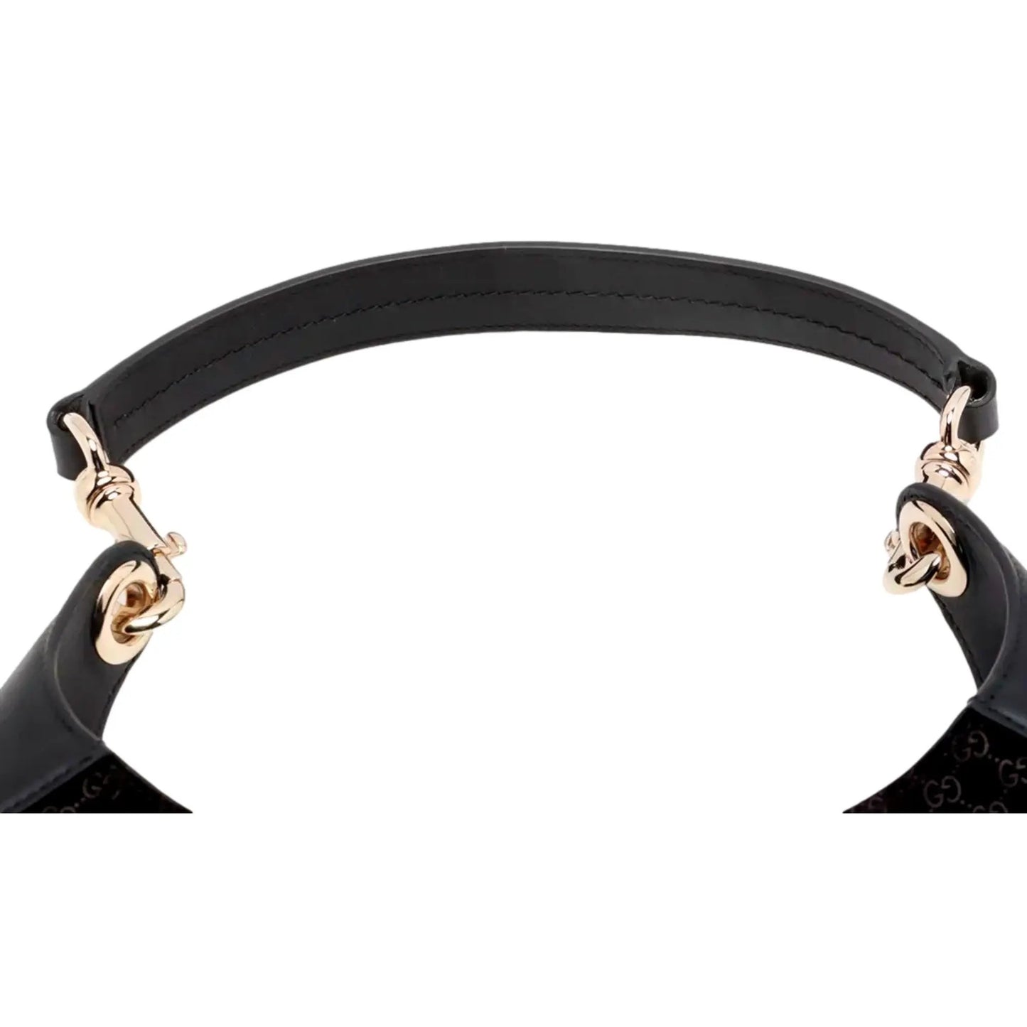 Gucci Micro GG B Medium Shoulder Bag Black Suede and Leather -   Shop Bags LLC 