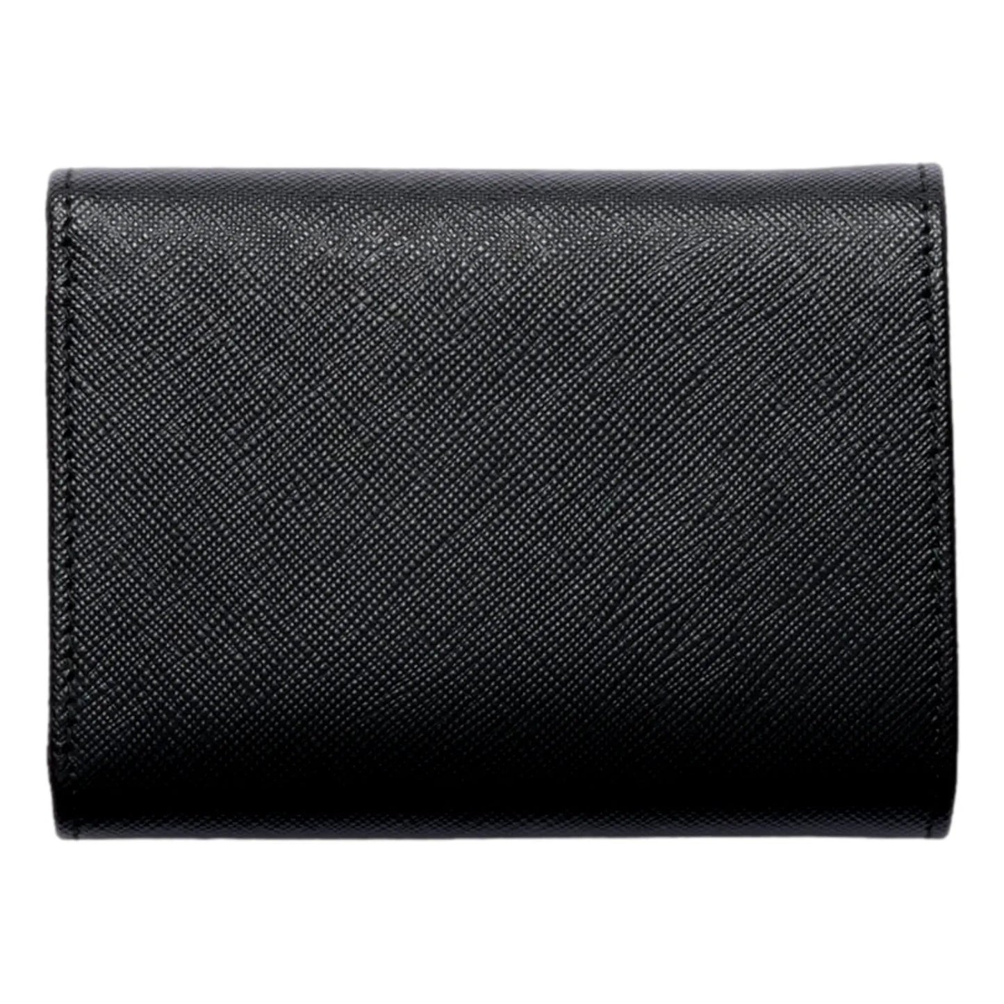 Prada Saffiano Leather Black Hibiscus Multicolor Trifold Coin Zipper Card Snap Wallet -   Shop Bags LLC 
