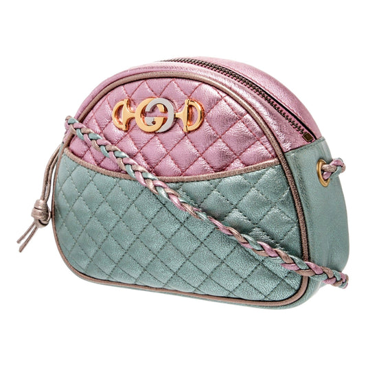 Gucci Mini Zumi Crossbody: Bold Pink & Blue Bag for Day & Night