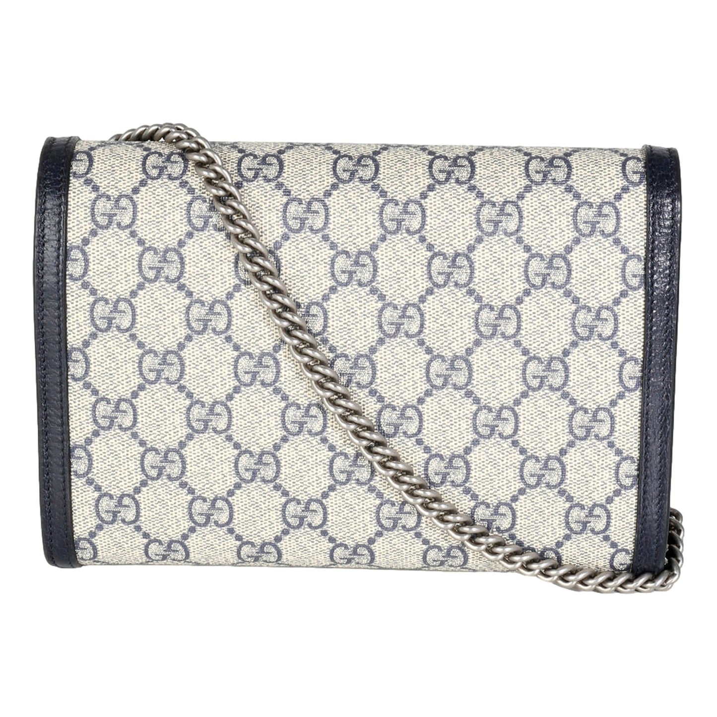 Gucci Navy GG Supreme Canvas Mini Dionysus Chain Wallet -   Shop Bags LLC