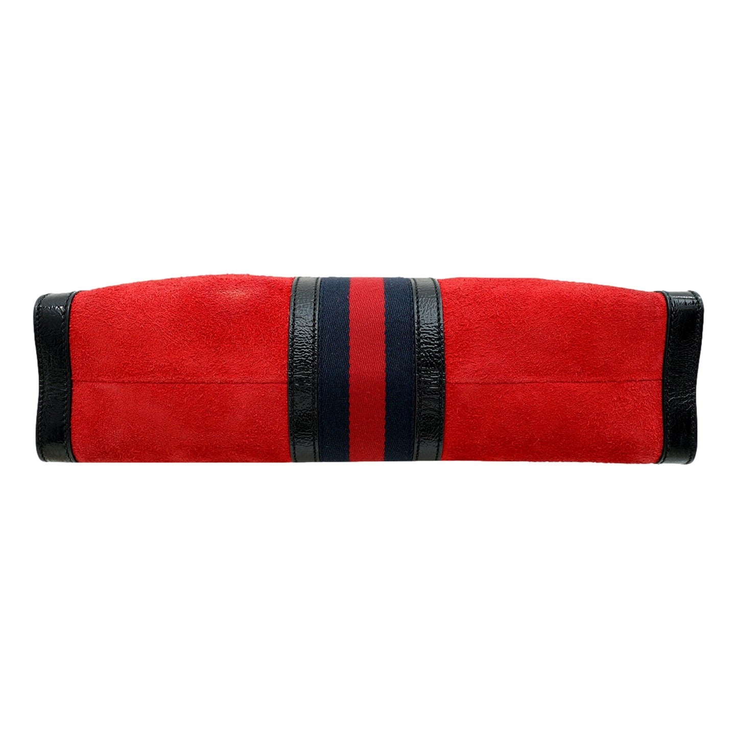 Gucci Ophidia Bicolor Red Suede Black Leather Slip Handle Tote Bag -   Shop Bags LLC 