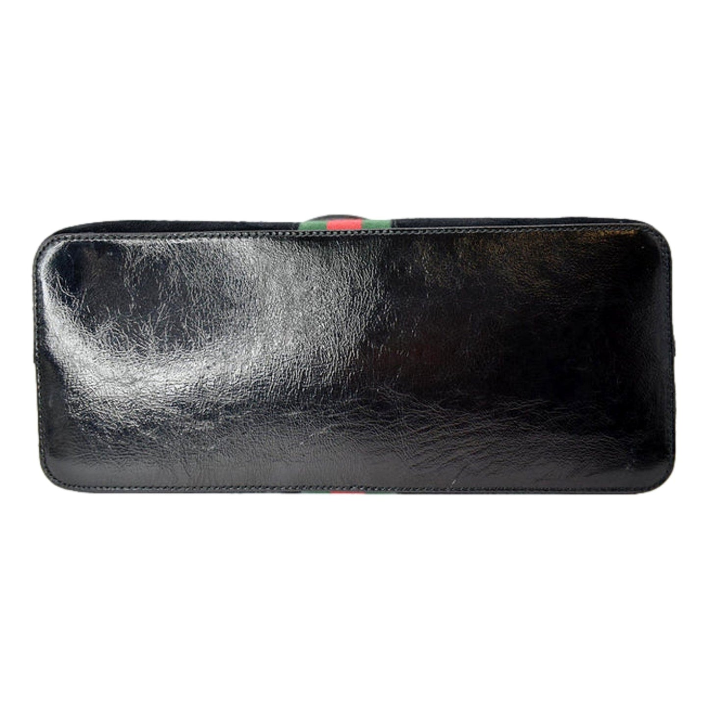 Gucci Ophidia Dome Black Suede Web Stripe Top Handle Satchel -   Shop Bags LLC 