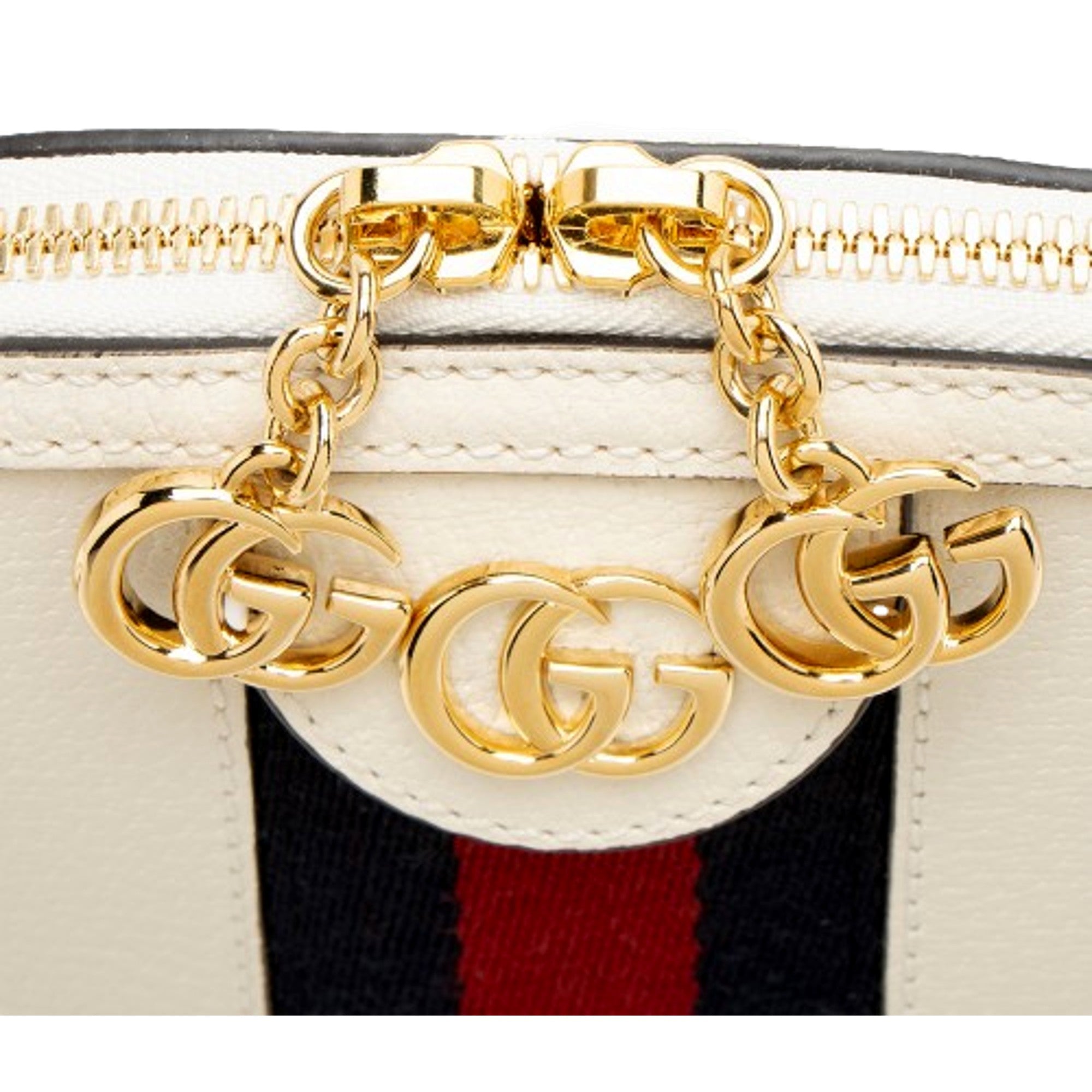 Gucci Ophidia Dome Sherry Leather Web Stripe Cream White Crossbody -   Shop Bags LLC