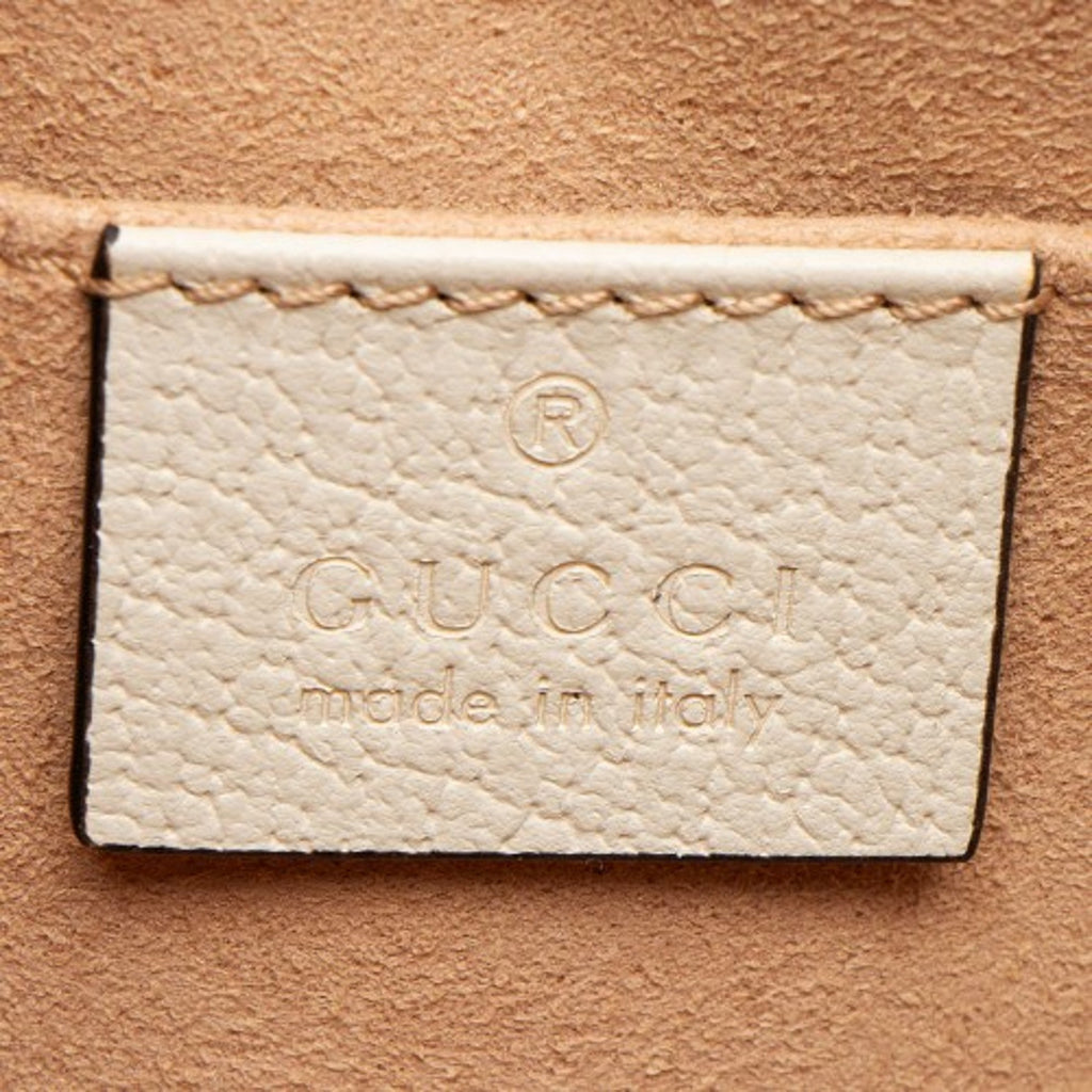 Gucci Ophidia Dome Sherry Leather Web Stripe Cream White Crossbody -   Shop Bags LLC