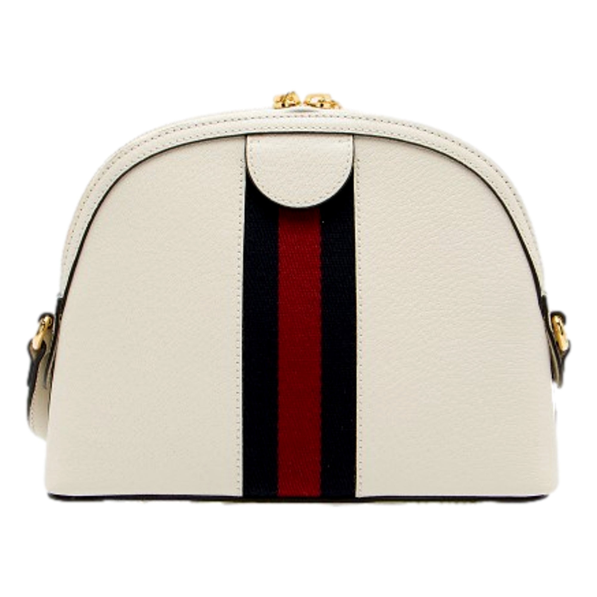 Gucci Ophidia Dome Sherry Leather Web Stripe Cream White Crossbody -   Shop Bags LLC