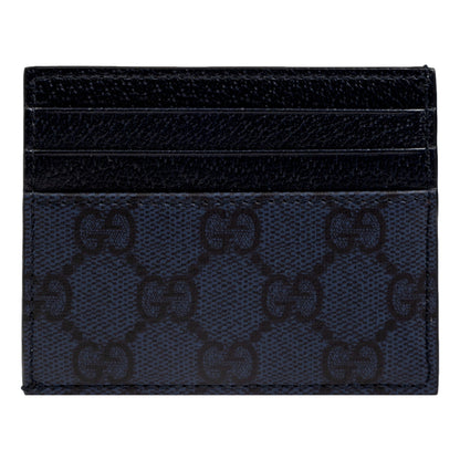 Gucci Ophidia GG Canvas Leather Navy Card Case Wallet -   Shop Bags LLC 