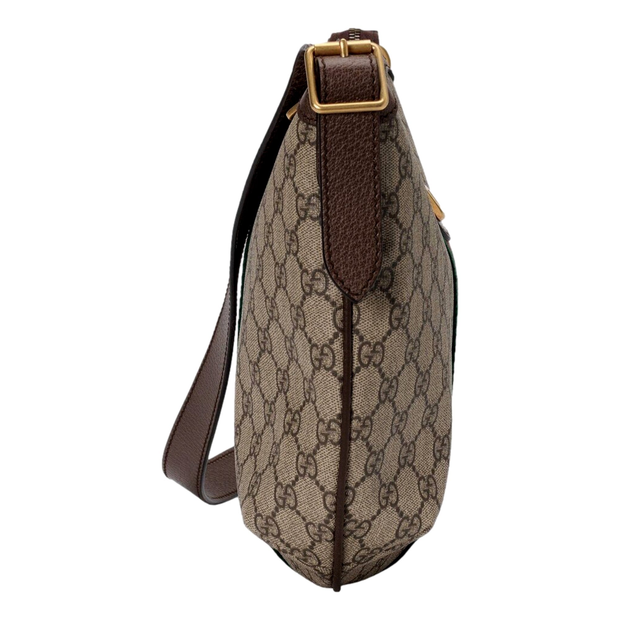 Gucci Ophidia GG Supreme Canvas Leather Webstripe Hobo Shoulder Bag -   Shop Bags LLC