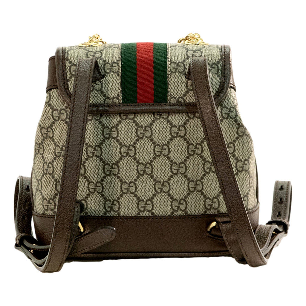 Gucci Ophidia GG Supreme Mini Leather Canvas Backpack -   Shop Bags LLC
