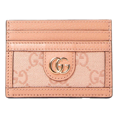 Gucci Ophidia Pink Canvas Card Holder - Elegance Meets Functionality -   Shop Bags LLC