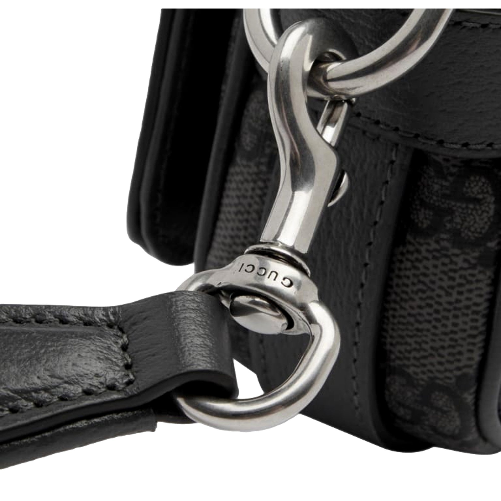 Gucci Ophidia Super Mini GG Supreme Canvas Shoulder Bag Gray Black -   Shop Bags LLC